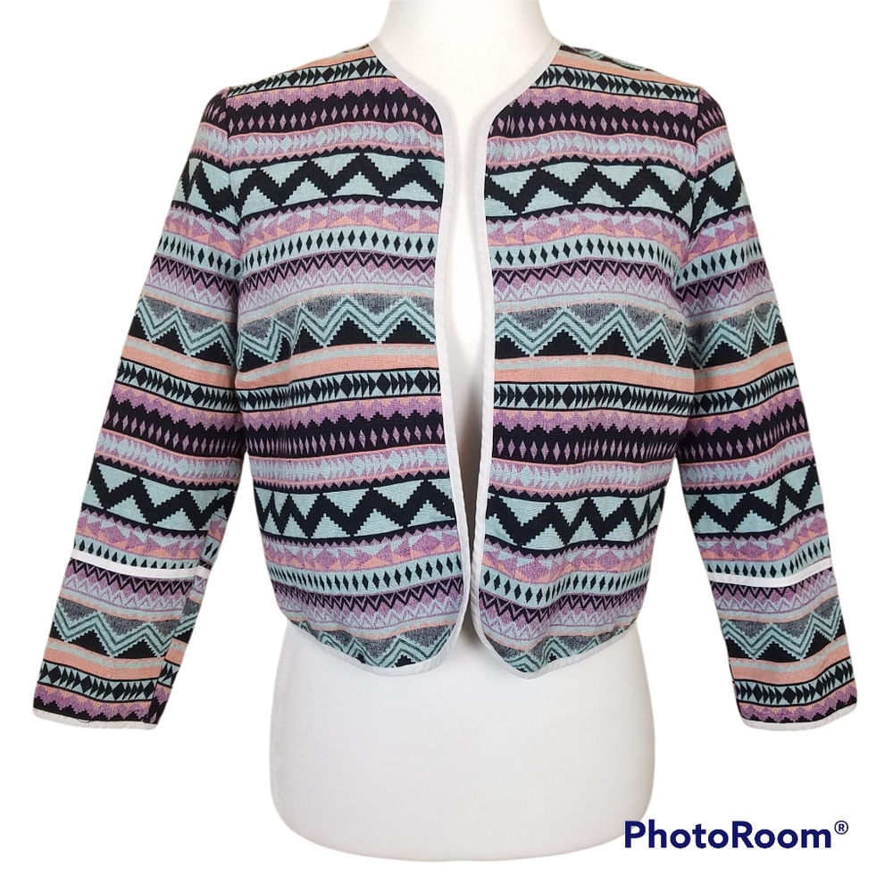 One Heart Tribal Bolero Sz S EUC